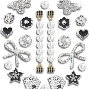 Elegant Pearl Shoe Charms